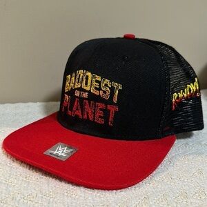 WWE UFC Rowdy Ronda Rousey White Wrestling Baddest On The Planet Snap Back